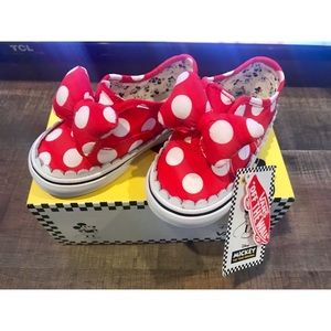 Authentic Disney Gore Minnie Mouse bow Vans 6T